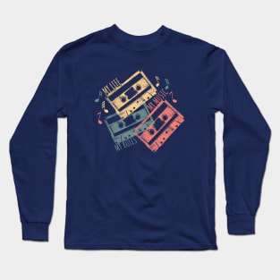 Retro Cassette Tapes - Analog Vibes, Digital Hearts. My life, my rules, my music Long Sleeve T-Shirt